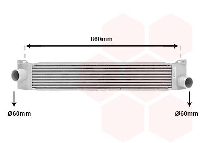 VAN WEZEL Kompressoriõhu radiaator 17004353